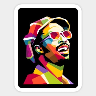 Stevie wonder wpap pop art Sticker